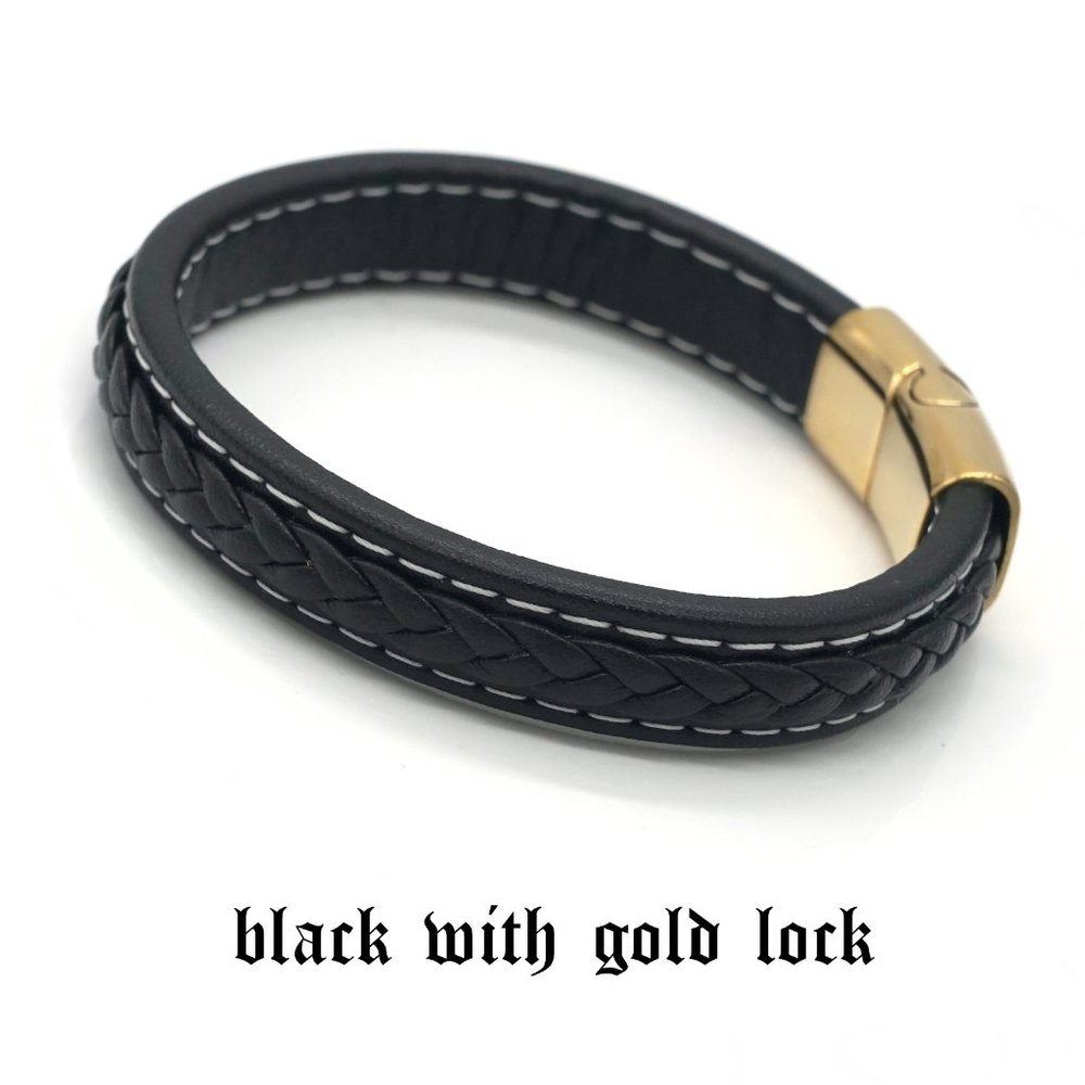 2️⃣ FOR 1️⃣ Mens leather bracelet with easy lock. - Picture 5 of 9